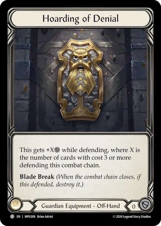 Hoarding of Denial [MPG009] (Mastery Pack Guardian) | Magic Magpie