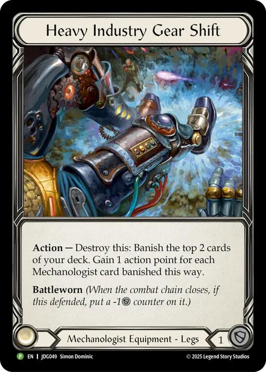 Heavy Industry Gear Shift [JDG049] (Promo)  Cold Foil | Magic Magpie