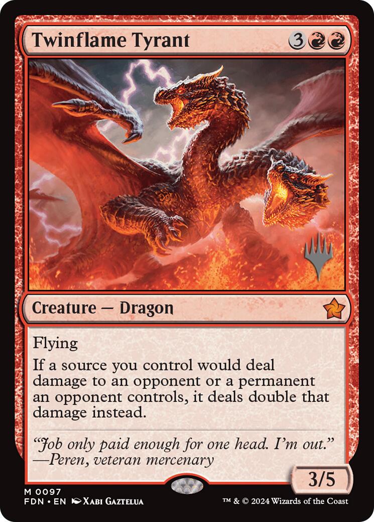 Twinflame Tyrant [Edge of Eternities Promo Pack] | Magic Magpie