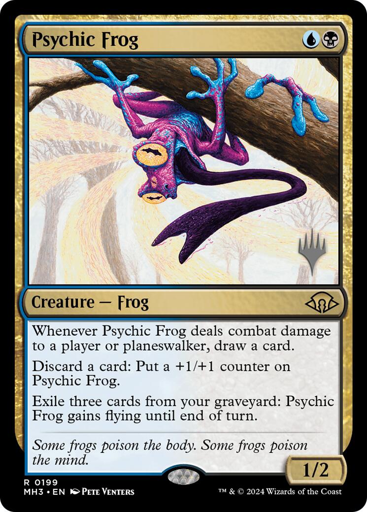 Psychic Frog [Edge of Eternities Promo Pack] | Magic Magpie