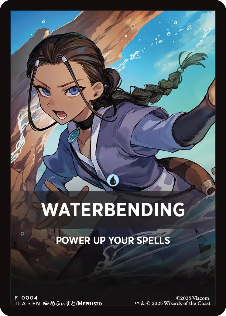 Waterbending Theme Card [Avatar: The Last Airbender Tokens] | Magic Magpie