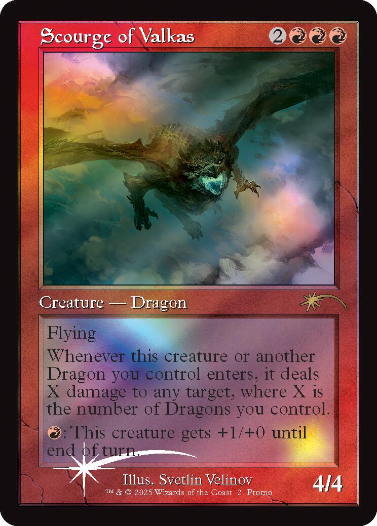 Scourge of Valkas (Retro Frame) [Secret Lair Drop Series] | Magic Magpie