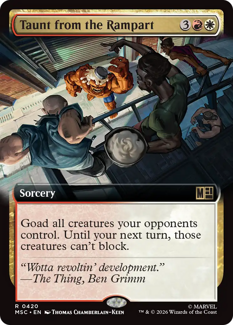 Taunt from the Rampart (Extended Art) [Marvel Super Heroes Commander] | Magic Magpie