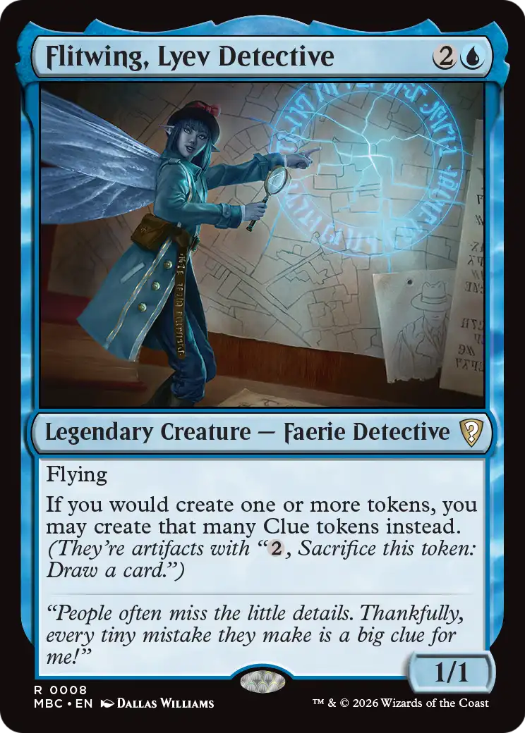 Flitwing, Lyev Detective [Mystery Booster: Commander Edition] | Magic Magpie