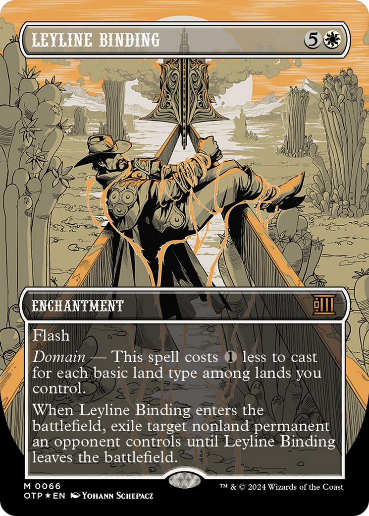 Leyline Binding (Textured Foil) [Outlaws of Thunder Junction: Breaking News] | Magic Magpie