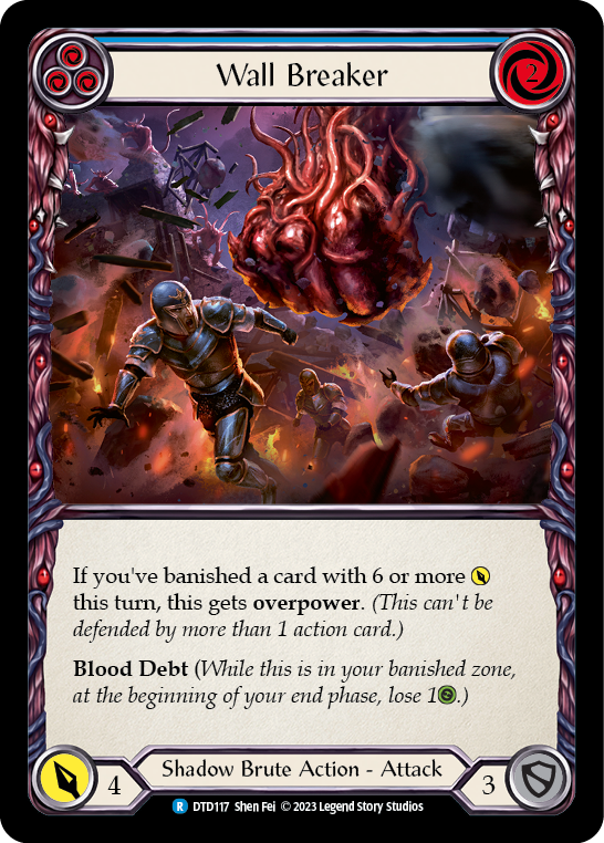 Wall Breaker (Blue) [DTD117] (Dusk Till Dawn)  Rainbow Foil | Magic Magpie