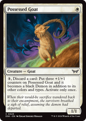 Possessed Goat [Duskmourn: House of Horror] | Magic Magpie