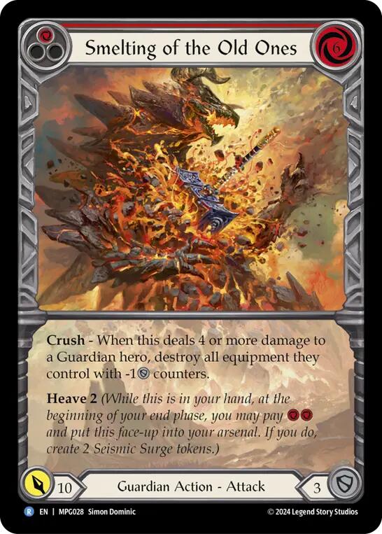Smelting of the Old Ones (Extended Art) [MPG028] (Mastery Pack Guardian)  Rainbow Foil | Magic Magpie