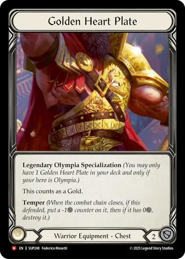 Golden Heart Plate [SUP248] (Super Slam) | Magic Magpie
