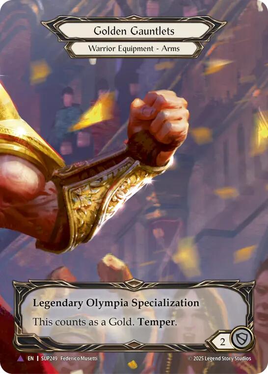 Golden Gauntlets (Marvel) [SUP249] (Super Slam)  Cold Foil | Magic Magpie