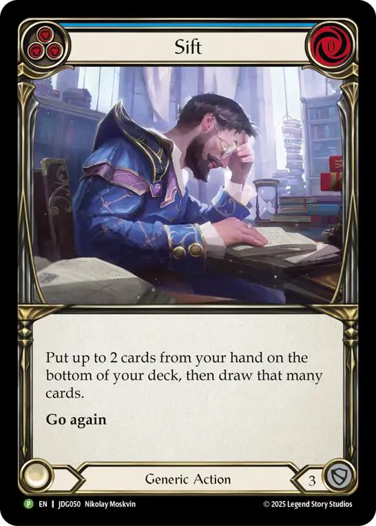 Sift (Blue) [JDG050] (Promo)  Cold Foil | Magic Magpie