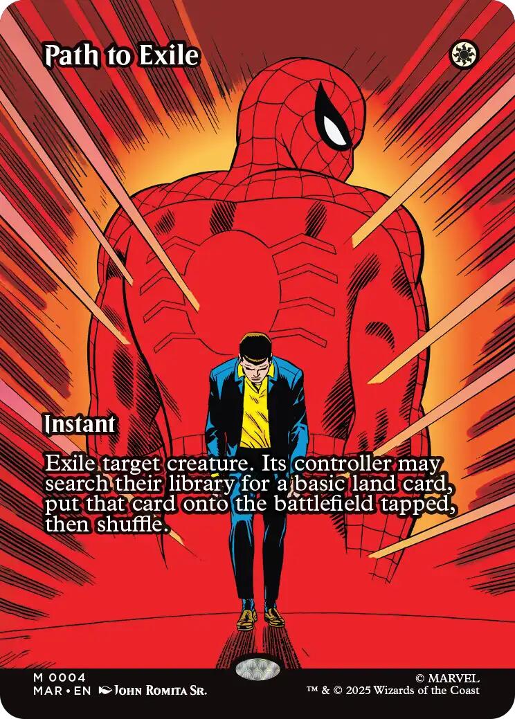 Path to Exile (Borderless) [Marvel's Spider-Man: Eternal-Legal] | Magic Magpie
