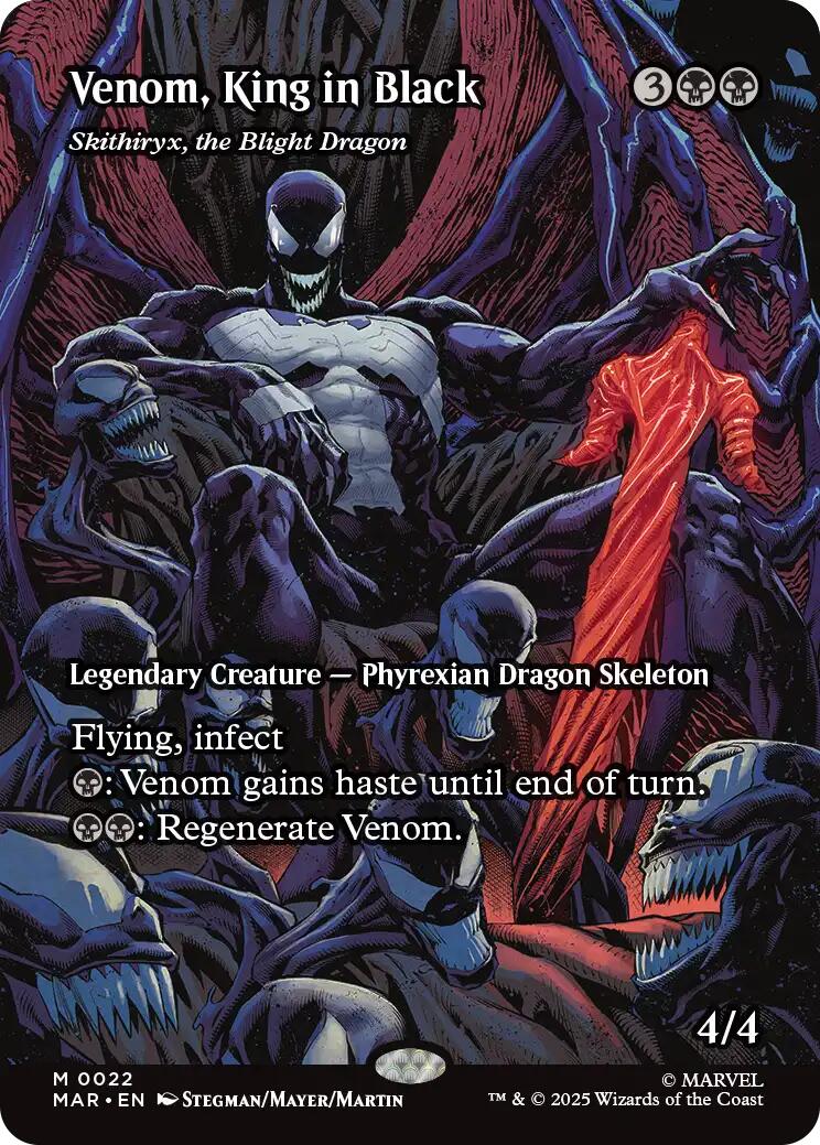 Venom, King in Black - Skithiryx, the Blight Dragon (Borderless) [Marvel's Spider-Man: Eternal-Legal] | Magic Magpie