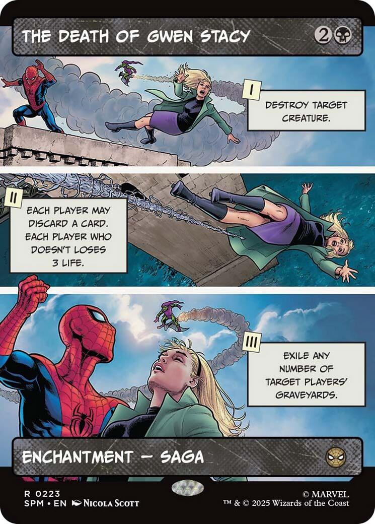 The Death of Gwen Stacy (Borderless) [Marvel's Spider-Man] | Magic Magpie