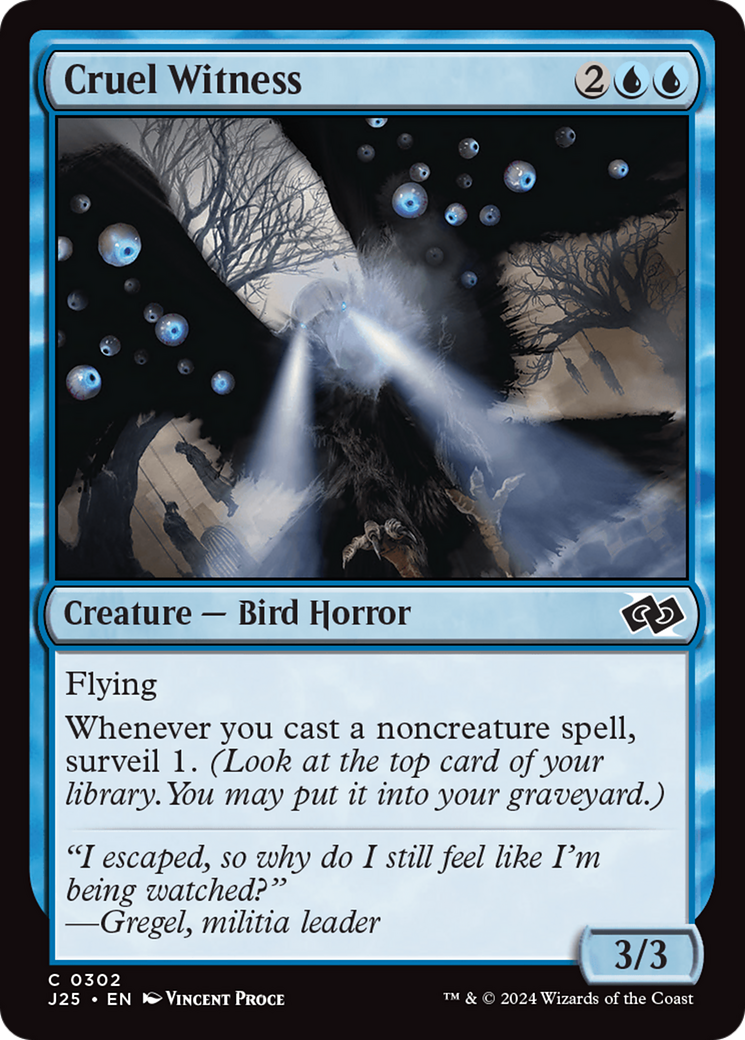 Cruel Witness [Foundations Jumpstart] | Magic Magpie