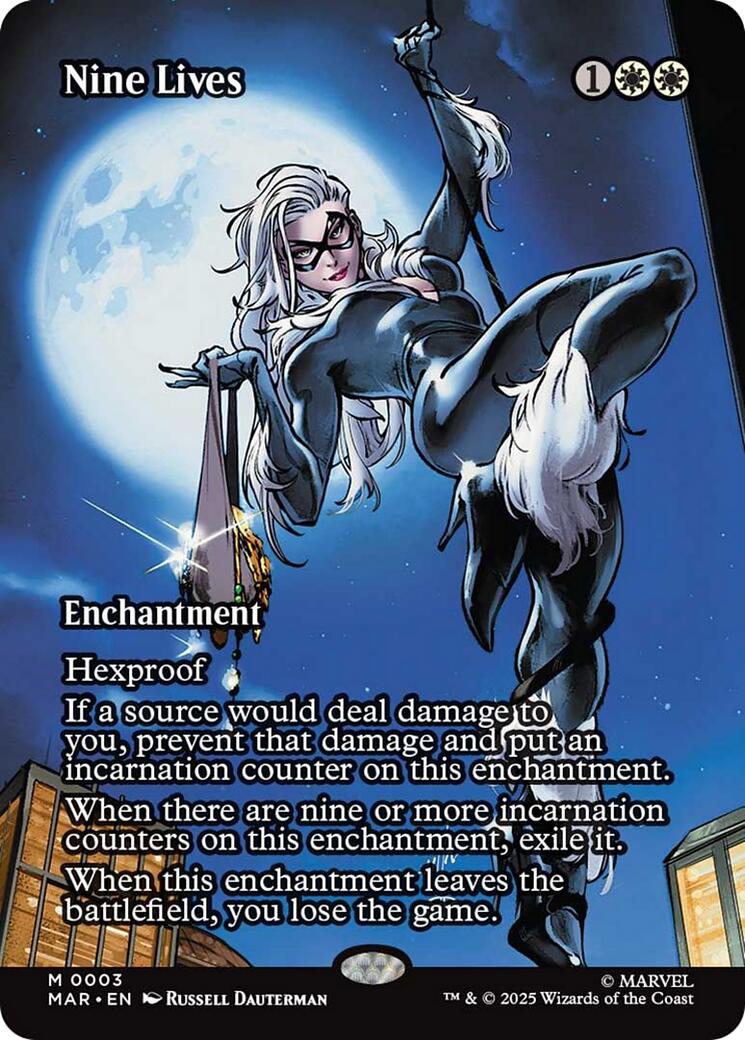 Nine Lives (Borderless) [Marvel's Spider-Man: Eternal-Legal] | Magic Magpie