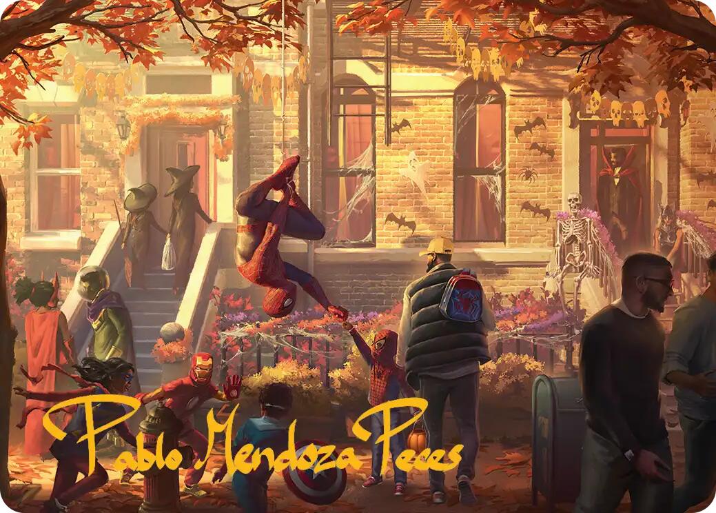 Friendly Neighborhood Art Card (Gold-Stamped Signature) [Marvel's Spider-Man Art Series] | Magic Magpie