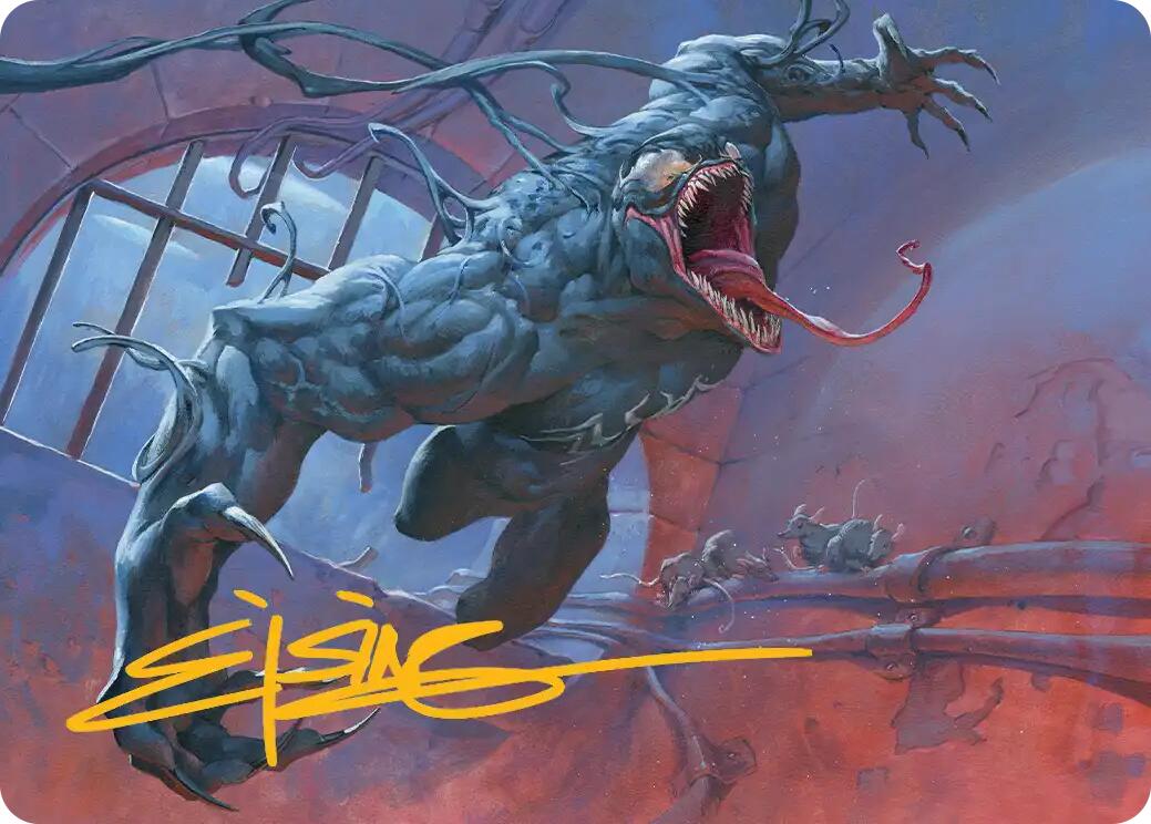 Venom, Evil Unleashed Art Card (Gold-Stamped Signature) [Marvel's Spider-Man Art Series] | Magic Magpie
