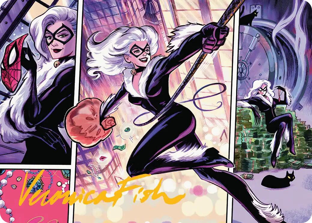 Black Cat, Cunning Thief Art Card (Gold-Stamped Signature) [Marvel's Spider-Man Art Series] | Magic Magpie