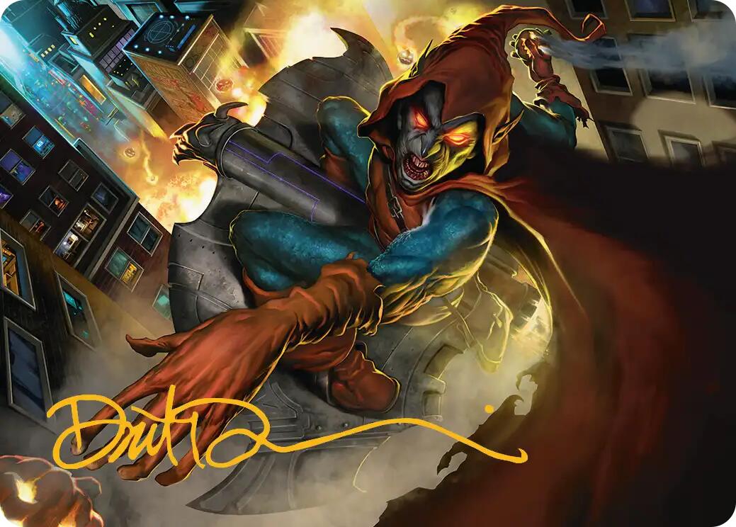 Hobgoblin, Mantled Marauder Art Card (Gold-Stamped Signature) [Marvel's Spider-Man Art Series] | Magic Magpie