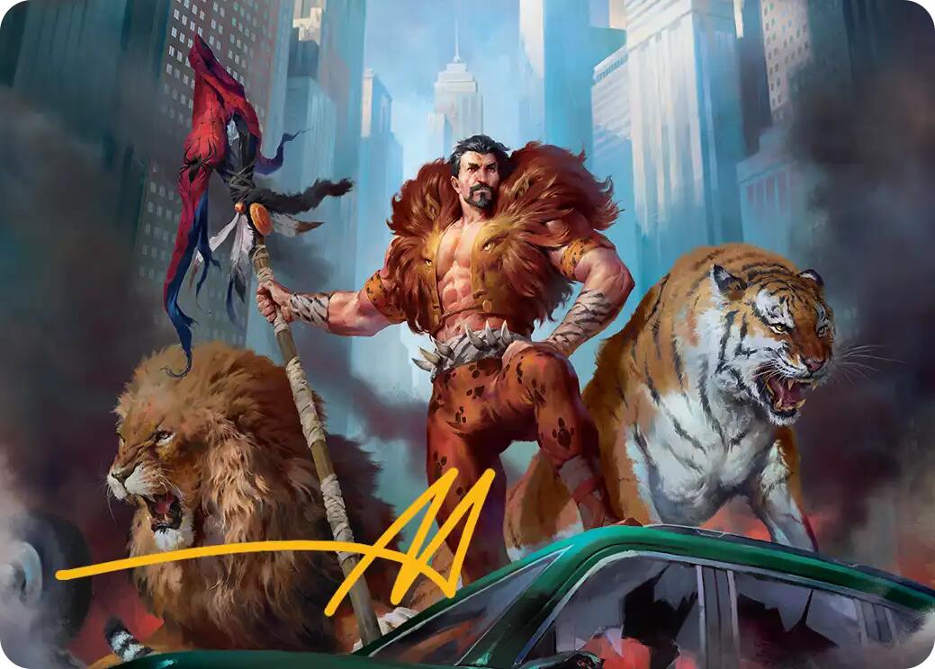 Kraven, Proud Predator Art Card (Gold-Stamped Signature) [Marvel's Spider-Man Art Series] | Magic Magpie