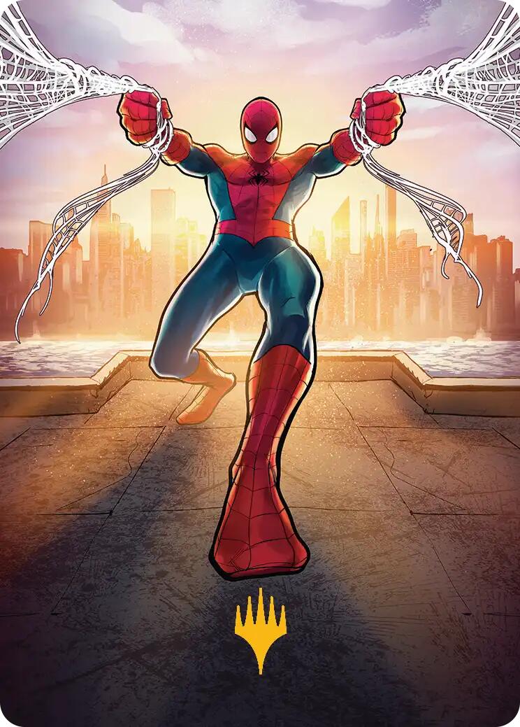 Amazing Spider-Man Art Card (36/54) (Gold-Stamped Planeswalker Symbol) [Marvel's Spider-Man Art Series] | Magic Magpie