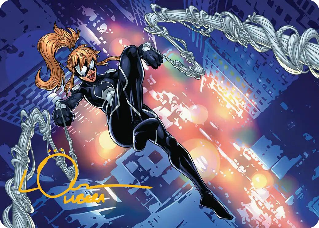 Arana, Heart of the Spider Art Card (Gold-Stamped Signature) [Marvel's Spider-Man Art Series] | Magic Magpie