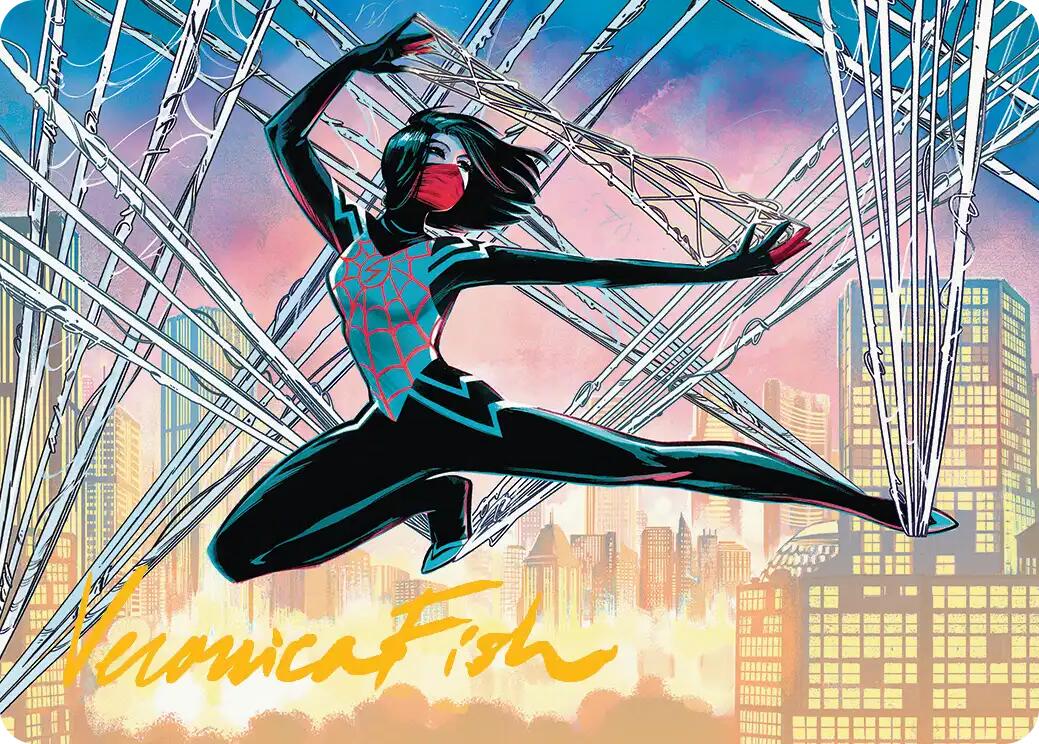 Silk, Web Weaver Art Card (39/54) (Gold-Stamped Signature) [Marvel's Spider-Man Art Series] | Magic Magpie
