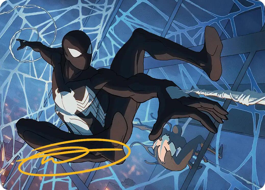 Symbiote Spider-Man Art Card (Gold-Stamped Signature) [Marvel's Spider-Man Art Series] | Magic Magpie