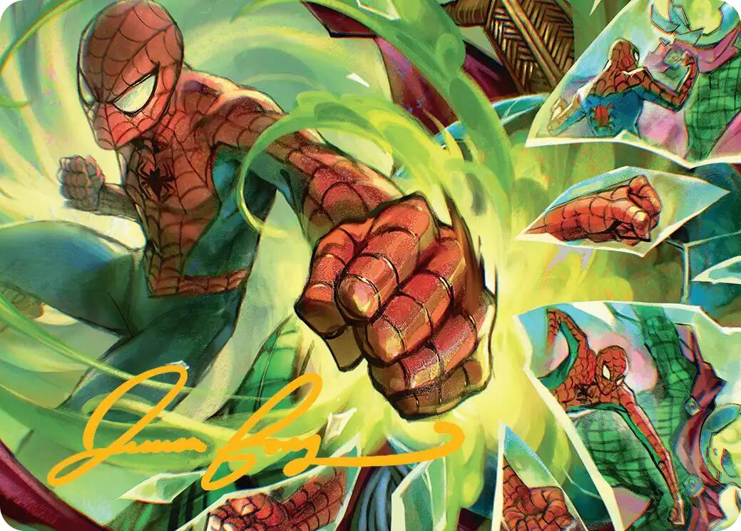 Kapow! Art Card (Gold-Stamped Signature) [Marvel's Spider-Man Art Series] | Magic Magpie