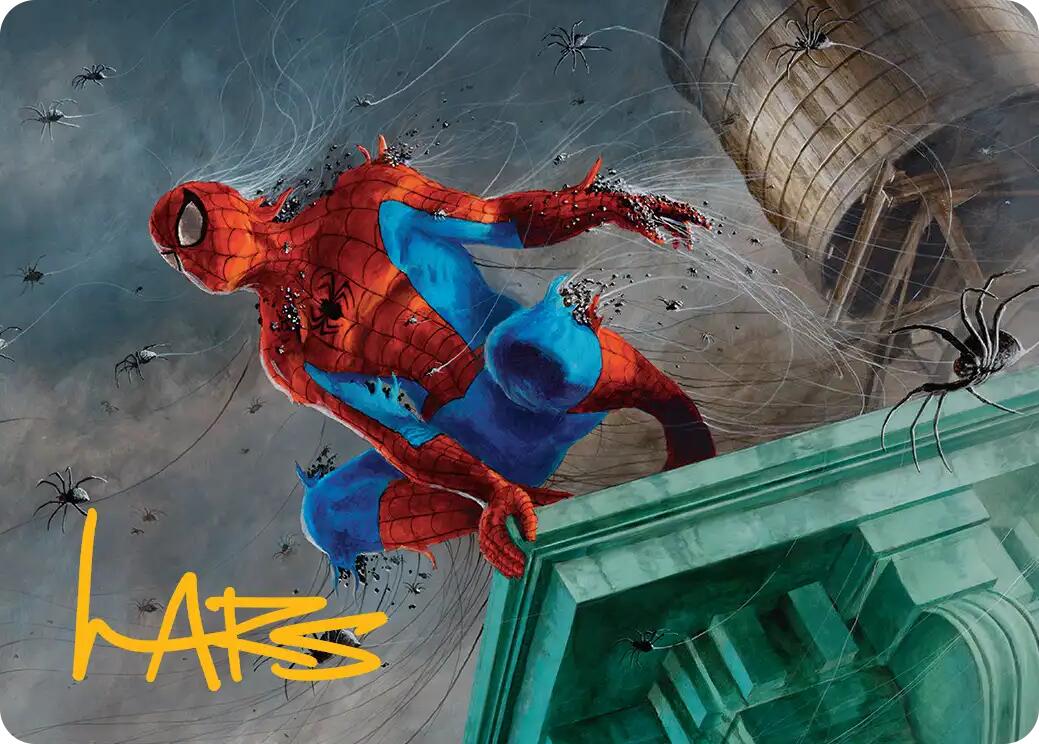 Spiders-Man, Heroic Horde Art Card (Gold-Stamped Signature) [Marvel's Spider-Man Art Series] | Magic Magpie