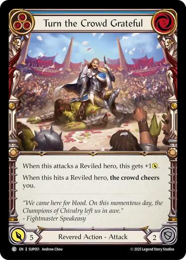 Turn the Crowd Grateful (Blue) [SUP051] (Super Slam)  Rainbow Foil | Magic Magpie