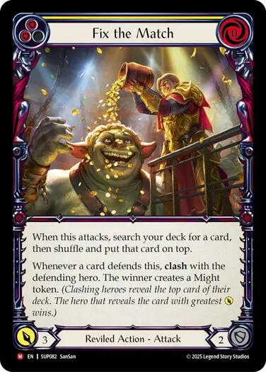 Fix the Match [SUP082] (Super Slam)  Rainbow Foil | Magic Magpie
