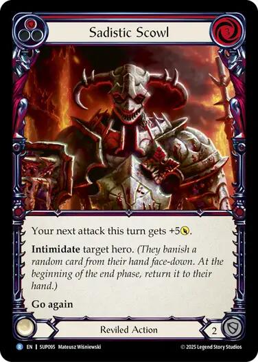 Sadistic Scowl [SUP095] (Super Slam)  Rainbow Foil | Magic Magpie
