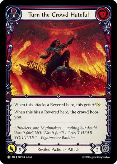 Turn the Crowd Hateful (Red) [SUP114] (Super Slam) | Magic Magpie