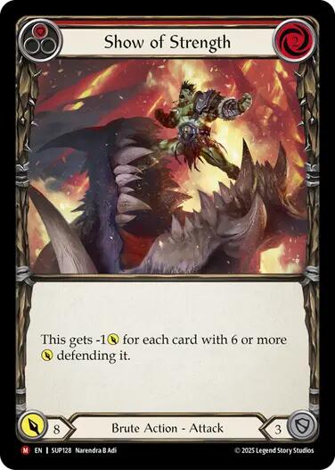 Show of Strength [SUP128] (Super Slam)  Cold Foil | Magic Magpie