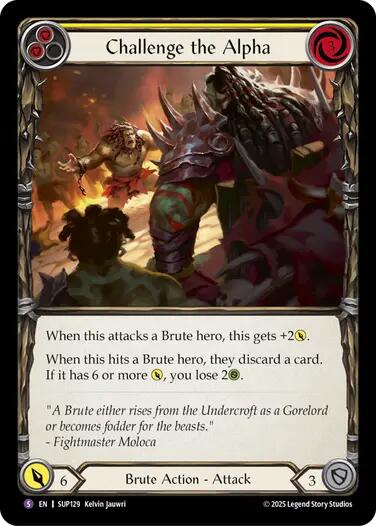 Challenge the Alpha [SUP129] (Super Slam)  Rainbow Foil | Magic Magpie