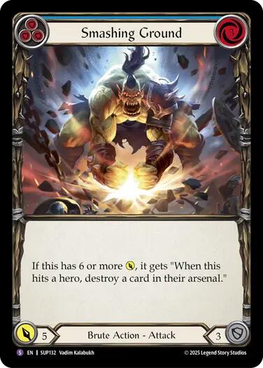 Smashing Ground [SUP132] (Super Slam)  Rainbow Foil | Magic Magpie