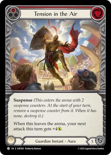 Tension in the Air (Red) [SUP204] (Super Slam)  Rainbow Foil | Magic Magpie