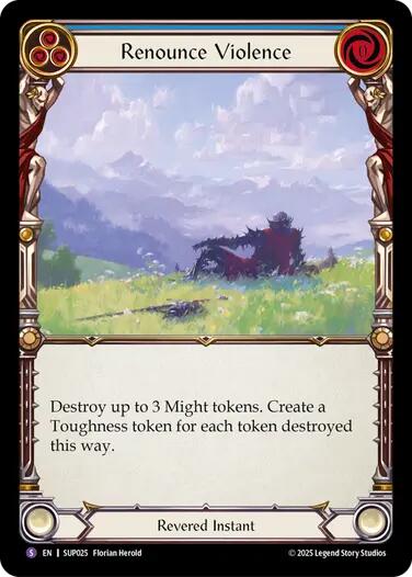 Renounce Violence [SUP025] (Super Slam)  Rainbow Foil | Magic Magpie