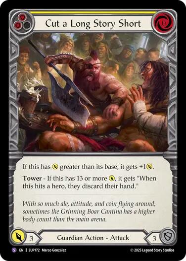 Cut a Long Story Short [SUP172] (Super Slam)  Rainbow Foil | Magic Magpie