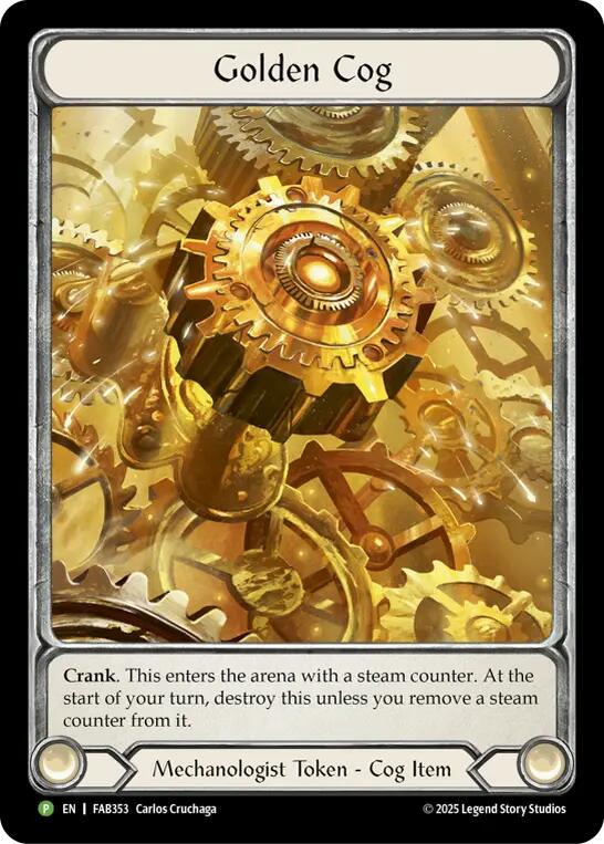 Golden Cog (FAB353) [FAB353] (Promo)  Cold Foil | Magic Magpie