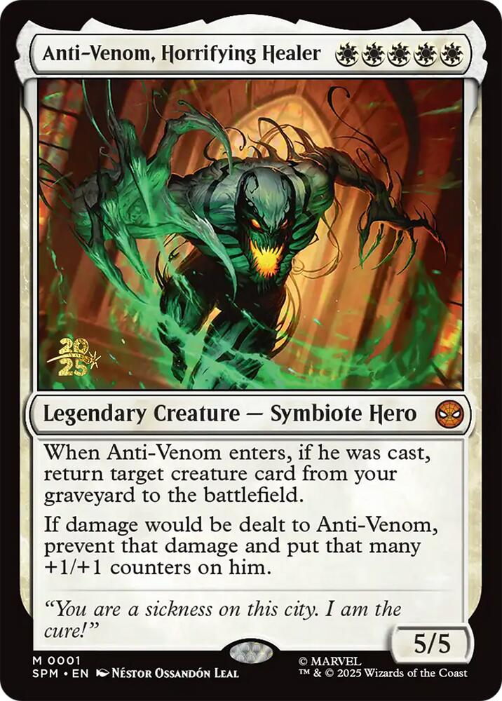 Anti-Venom, Horrifying Healer [Marvel's Spider-Man Prerelease Promos] | Magic Magpie