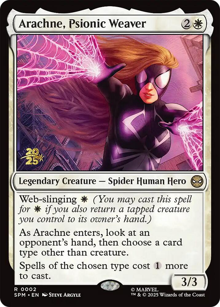 Arachne, Psionic Weaver [Marvel's Spider-Man Prerelease Promos] | Magic Magpie