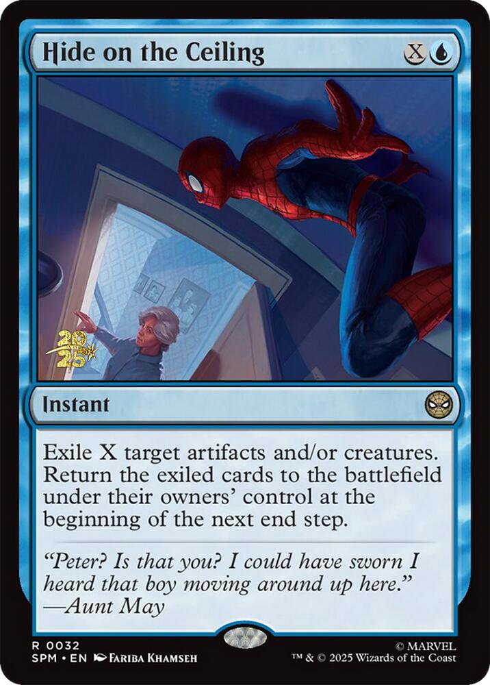 Hide on the Ceiling [Marvel's Spider-Man Prerelease Promos] | Magic Magpie