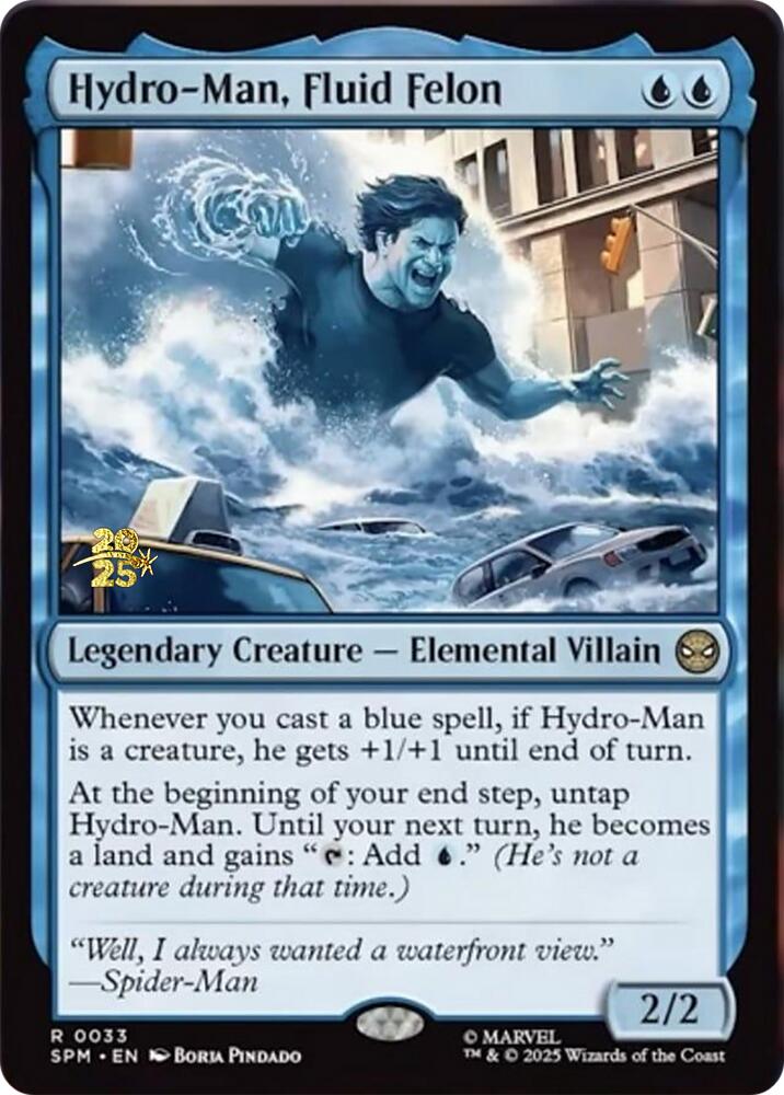 Hydro-Man, Fluid Felon [Marvel's Spider-Man Prerelease Promos] | Magic Magpie