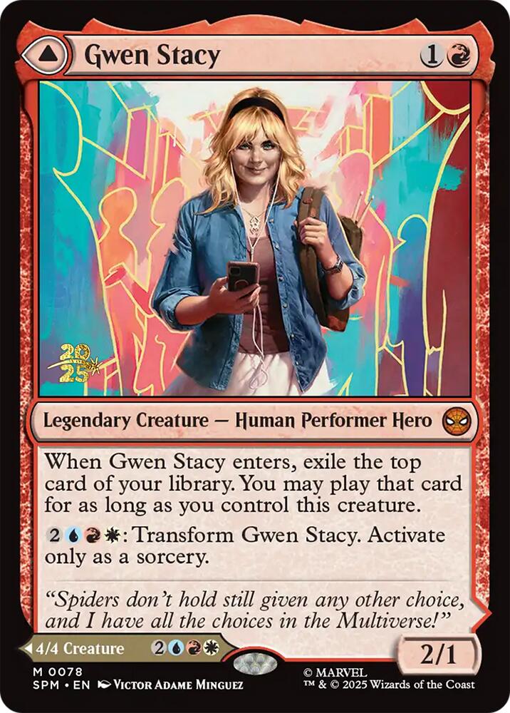 Gwen Stacy // Ghost-Spider [Marvel's Spider-Man Prerelease Promos] | Magic Magpie