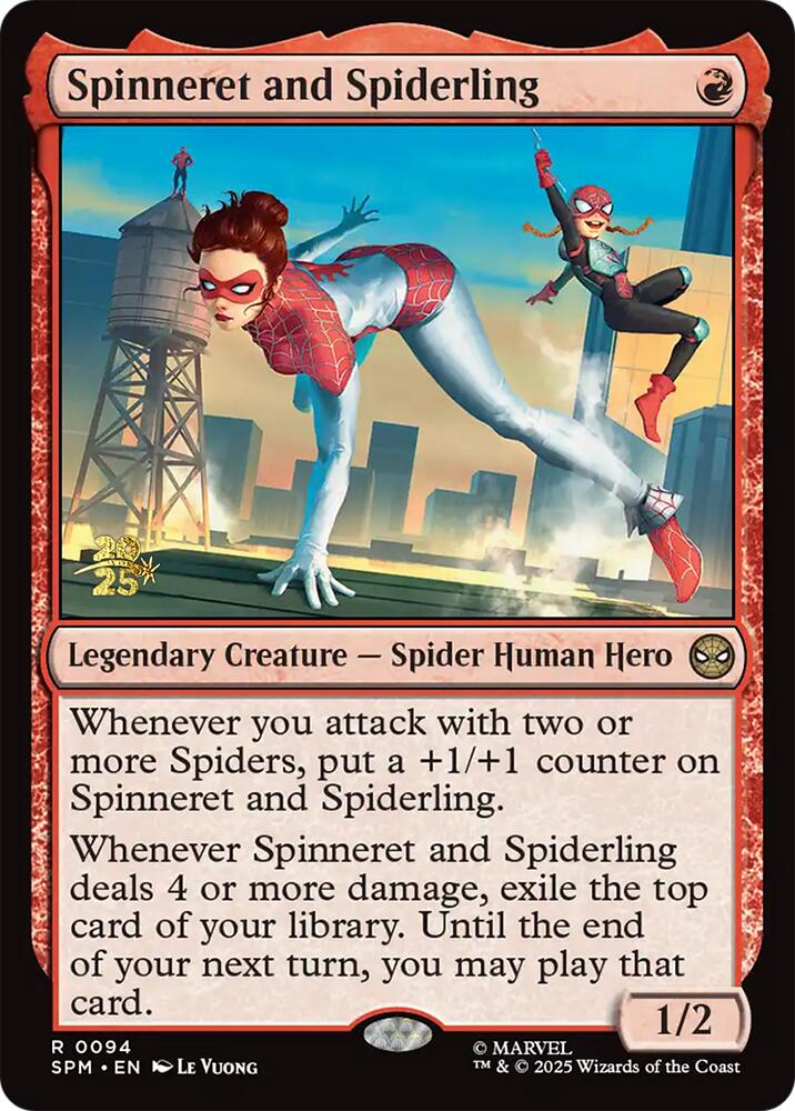 Spinneret and Spiderling [Marvel's Spider-Man Prerelease Promos] | Magic Magpie