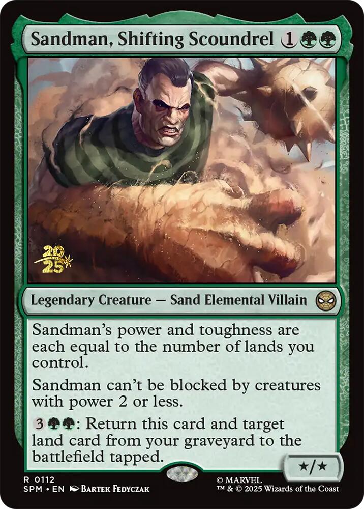 Sandman, Shifting Scoundrel [Marvel's Spider-Man Prerelease Promos] | Magic Magpie