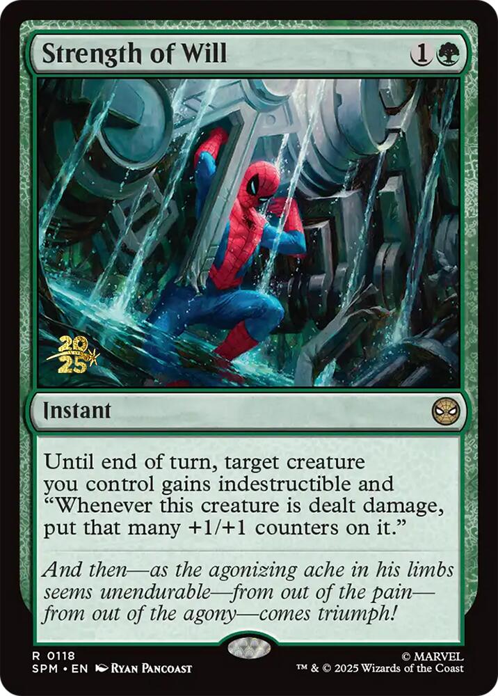 Strength of Will [Marvel's Spider-Man Prerelease Promos] | Magic Magpie